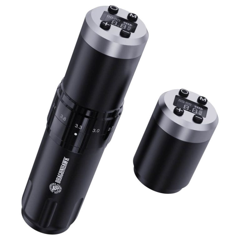Dragonhawk Wireless Tattoo Pen Machine with 7 Stroke Length | Fold 3