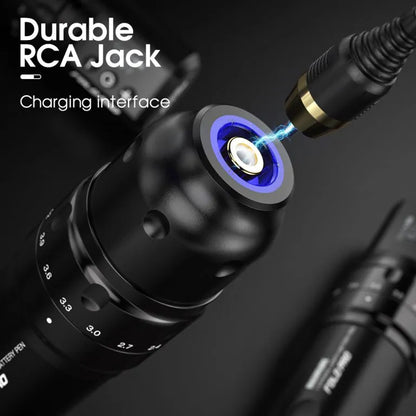 Dragonhawk Wireless Tattoo Pen Machine with 7 Stroke Lengths | Fold Pro (2 Batteries ver.)