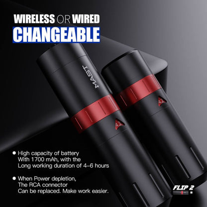 Dragonhawk Wireless Tattoo Pen Machine with 7 Strokes Rechangeable | Mast Flip 2