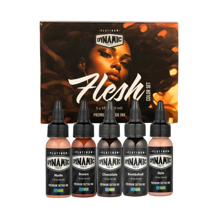 Dynamic Platinum Flesh Color Set — 5 1oz Bottles
