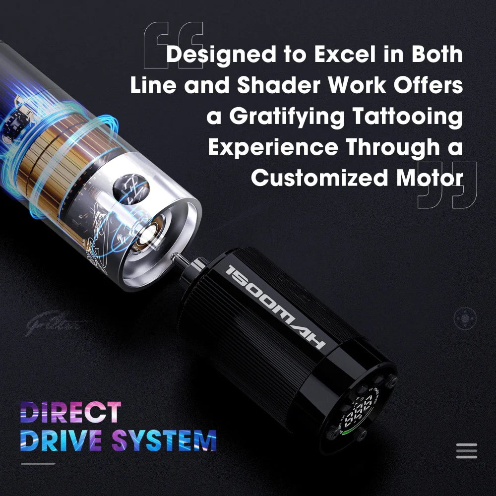 EZ Filter Freedom Wireless Battery Tattoo Pen Machine