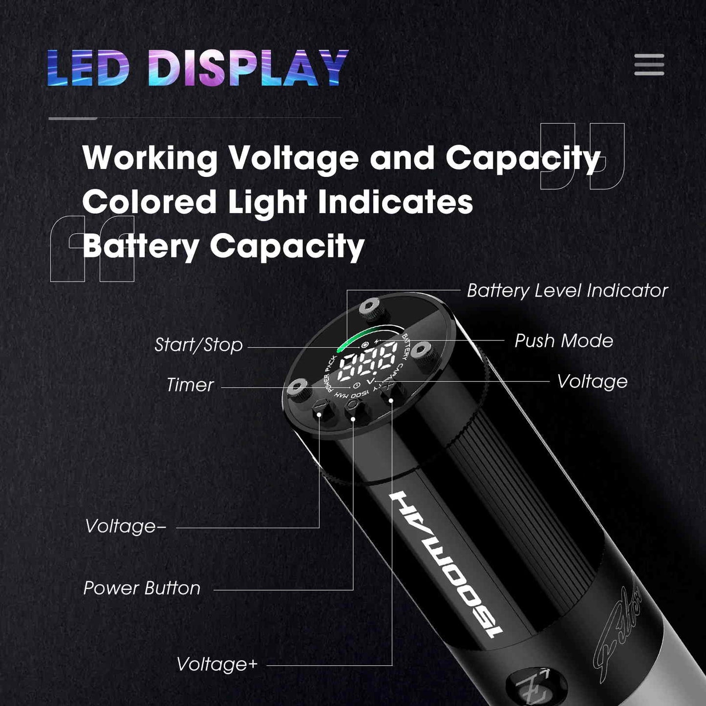 EZ Filter Freedom Wireless Battery Tattoo Pen Machine