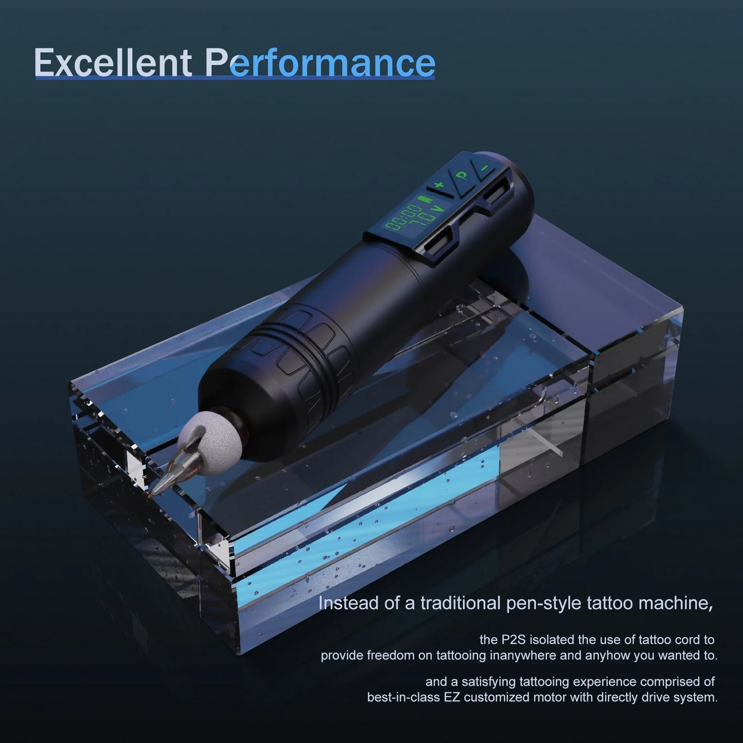 EZ Portex Generation 2S (P2S)3.5mm Wireless Battery Tattoo Pen Machine