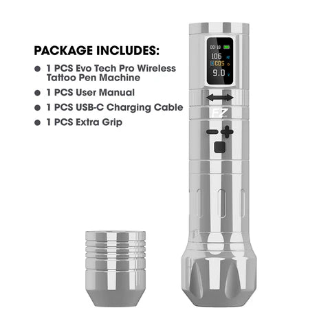 EvoTech Pro PWM speed adjustment Wireless Battery Tattoo Pen Machine