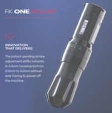 FK One Adjust Wireless Tattoo Machine - Gunmetal