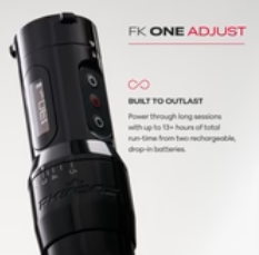 FK One Adjust Wireless Tattoo Machine - Gunmetal