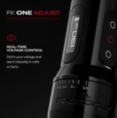 FK One Adjust Wireless Tattoo Machine - Gunmetal