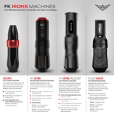 FK One Adjust Wireless Tattoo Machine - Pop Pink