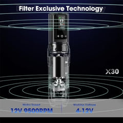 Filter X30 Six Options Adjustable Stroke Wireless Tattoo Machine