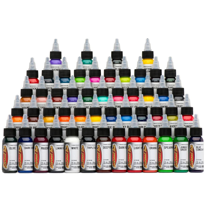 Eternal Tattoo Ink - Full 50 Color Set - 1/2oz Bottles