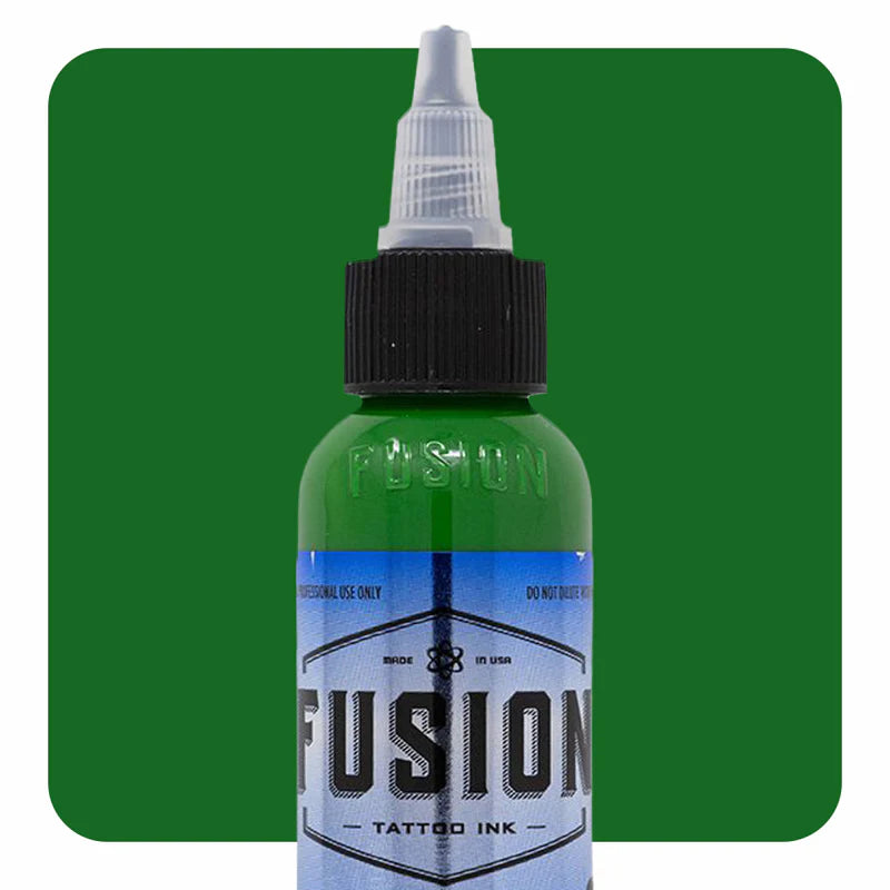 Gradient Green with Yellow 4-Pack — Fusion Tattoo Ink — 1oz