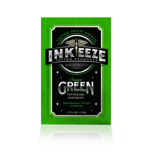 INK-EEZE Green Glide Tattooing Ointment - 5ml Travel Packet