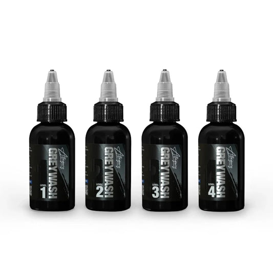 Greywash Set of 4 — Allegory Premium Tattoo Ink — Pick Size