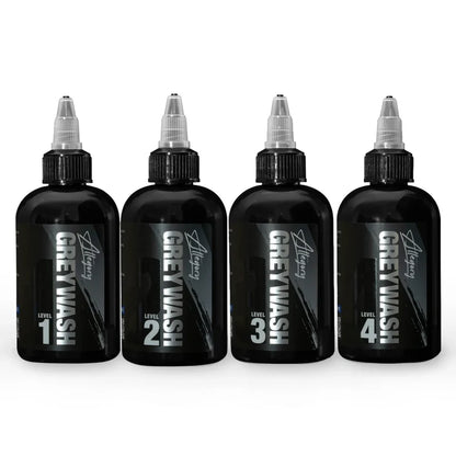 Greywash Set of 4 — Allegory Premium Tattoo Ink — Pick Size