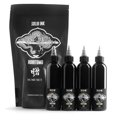 Solid Ink - Horitomo 4 Bottle Sumi Set - Pick Size