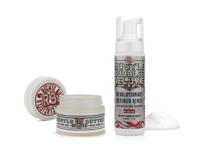 Hustle Bubbles 7oz Bottle with 1oz Tub Hustle Butter Deluxe Bundle