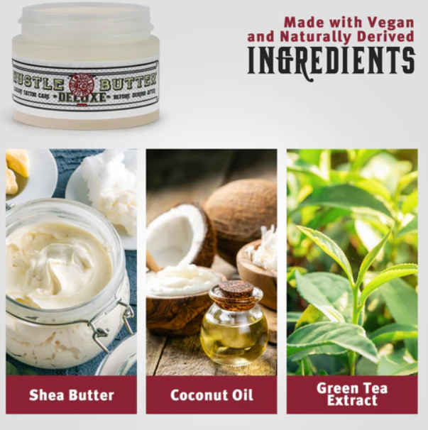 Hustle Bubbles 7oz Bottle with 1oz Tub Hustle Butter Deluxe Bundle