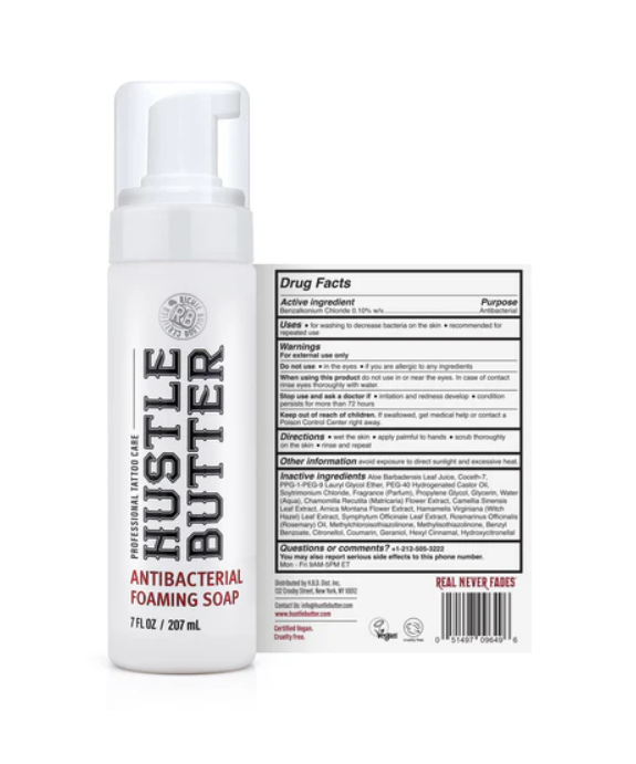 Hustle Bubbles Deluxe Foamer Antimicrobial Soap — 7oz — Single or Case of 12