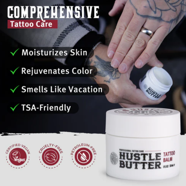 Hustle Butter Deluxe Tattoo Aftercare — 1oz — Single or Case of 48