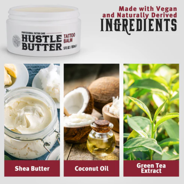 Hustle Butter Deluxe Tattoo Aftercare — 5oz — Single or Case of 24