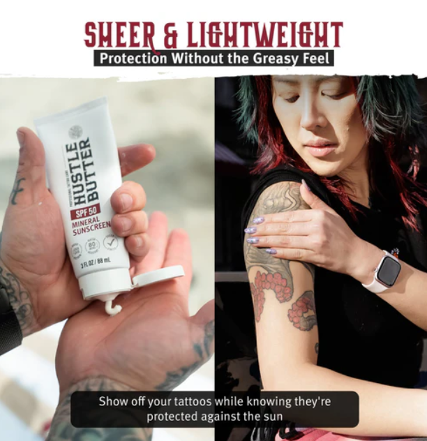 Hustle Butter Mineral Sunscreen Lotion — SPF 50 — Single or Case of 12