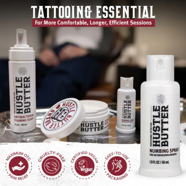 Hustle Butter Numbing Spray — 1.9oz Spray Bottle