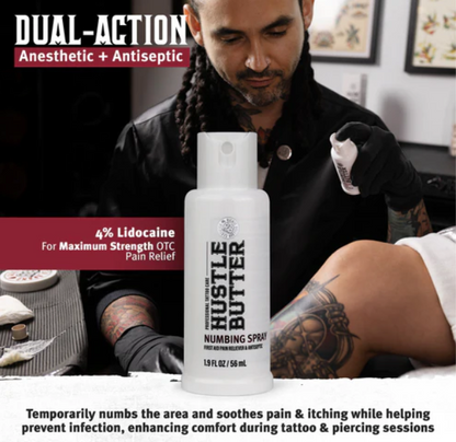 Hustle Butter Numbing Spray — 1.9oz Spray Bottle