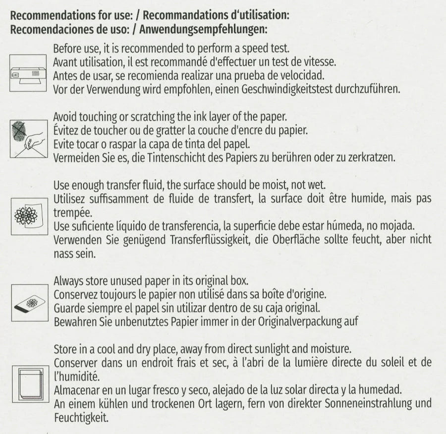 Kores Tattoo Stencil Transfer Paper — 100 Sheets — Pick Size