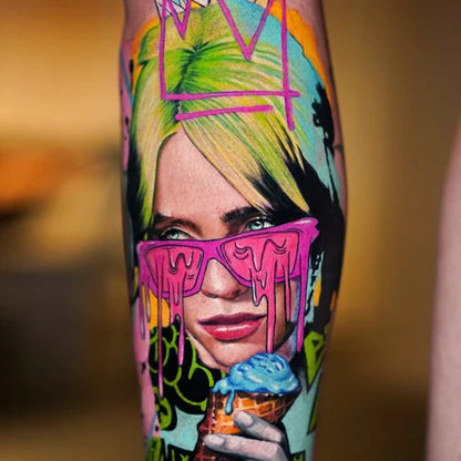 Lime Green Tattoo Ink