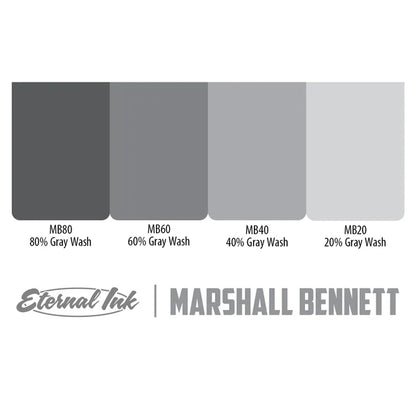 Eternal Tattoo Ink - Marshall Bennett Gray Wash Set of 4