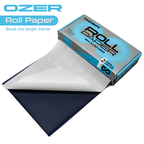 OZER Roll Paper Tattoo Transfer Paper 8.5Inch X 98.43Feet Roll Stencil Transfer Paper for Tattooing for Tattoo Artist