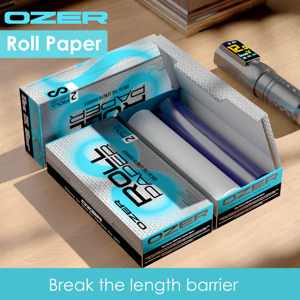 OZER Roll Paper Tattoo Transfer Paper 8.5Inch X 98.43Feet Roll Stencil Transfer Paper for Tattooing for Tattoo Artist