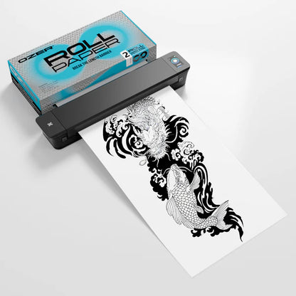 OZER Roll Paper Tattoo Transfer Paper 8.5Inch X 98.43Feet Roll Stencil Transfer Paper for Tattooing for Tattoo Artist