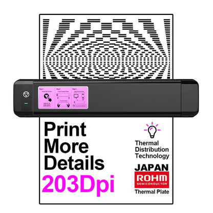 OZER Tattoo Stencil Printer Wireless Bluetooth Thermal Tattoo Printer, Suitable for Professional Tattoo Artists and Beginners, Compatible with Phone/Tablet/PC