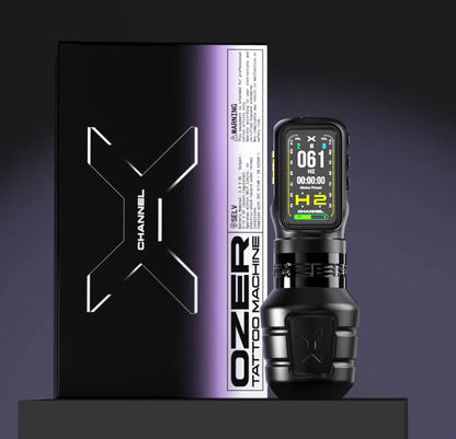 OZER Wireless Tattoo Pen Features a powerful motor and OLED multifunction display 3.5mm 4.2mm 5.0mm 3 fixed stroke lengths available Designed specifically for professional artists