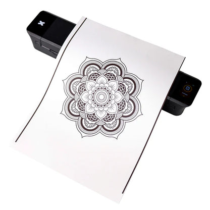 OZER X Tattoo Transfer Paper 100 high quality template sheets four layer heat transfer paper Suitable for detailed pattern design A4 size drawing paper Suitable for beginners or artists Applicable to tattoo products