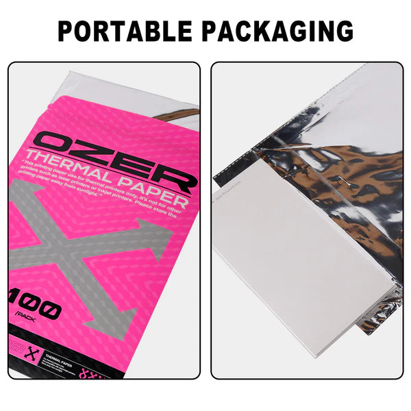OZER X Tattoo Transfer Paper 100 high quality template sheets four layer heat transfer paper Suitable for detailed pattern design A4 size drawing paper Suitable for beginners or artists Applicable to tattoo products
