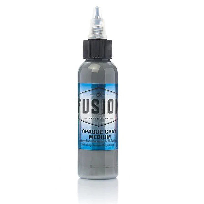 Opaque Gray Medium — Fusion Tattoo Ink — Pick Size