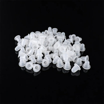 POPU Disposable Soft Silicone Ink Cups & Disposable Ink Cup Holder