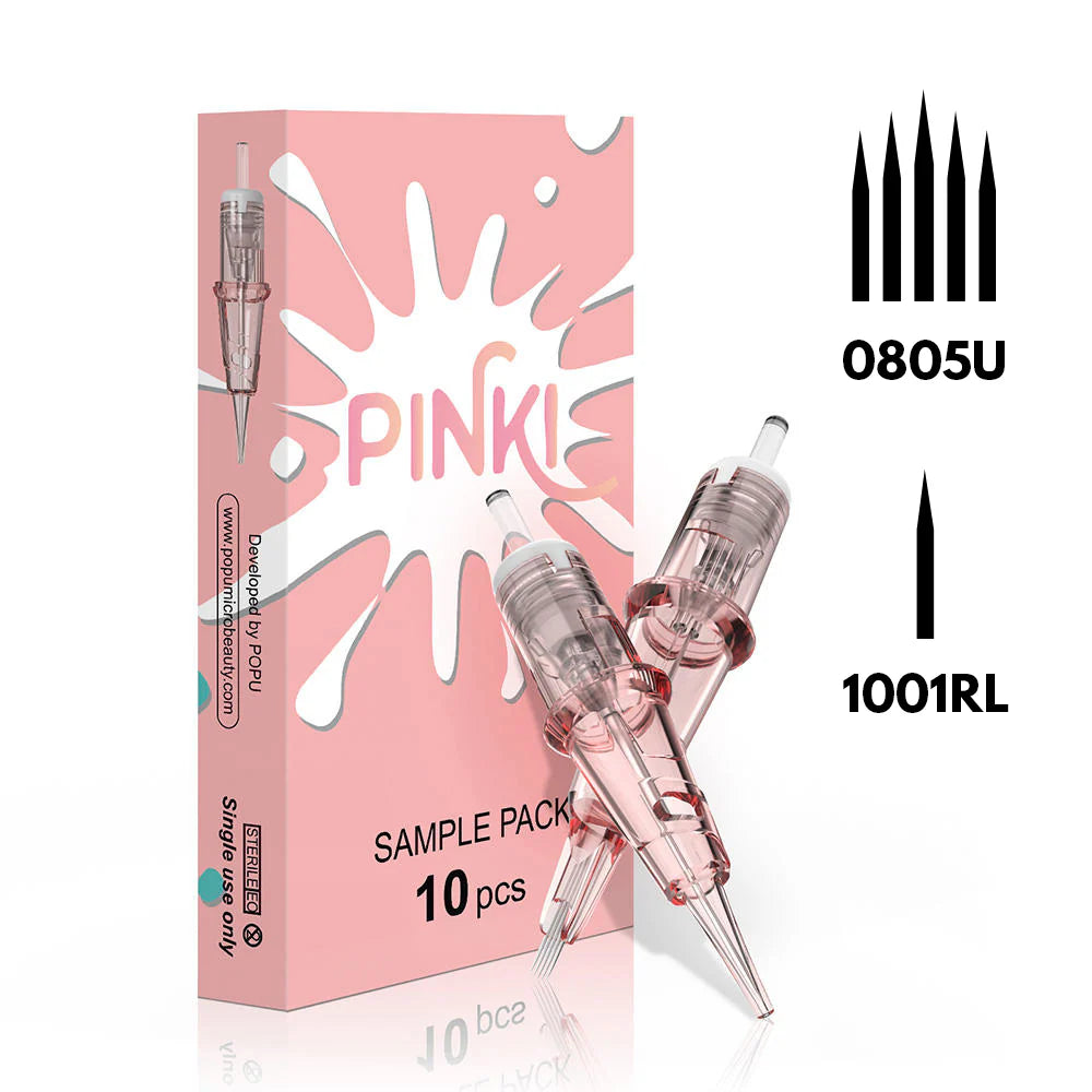 POPU Pinki Cartridge Needles 10 PCS—For PMU Course Use