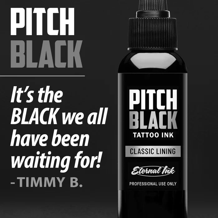 Eternal Tattoo Ink — Pick Size—Pitch Black Lining