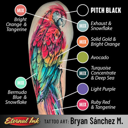 Eternal Tattoo Ink — Pick Size—Pitch Black Lining