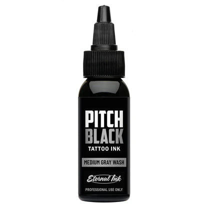 Pitch Black Medium Dark Gray Wash — Eternal Ink — Pick Size