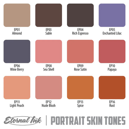 Eternal Tattoo Ink - Portrait Skin Tone Color Set