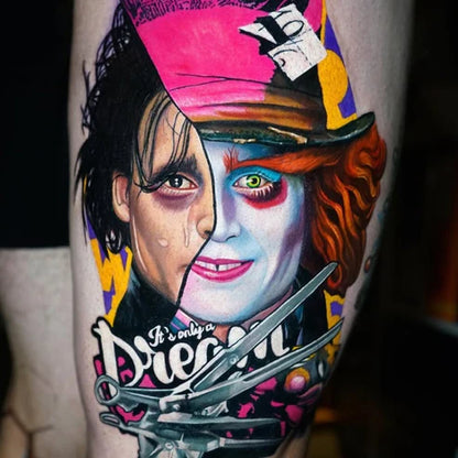 Purple Silver Tattoo Ink