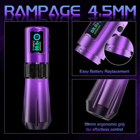 Rampage （4.0/4.5mm Stroke）Direct Drive Wireless Tattoo Machine
