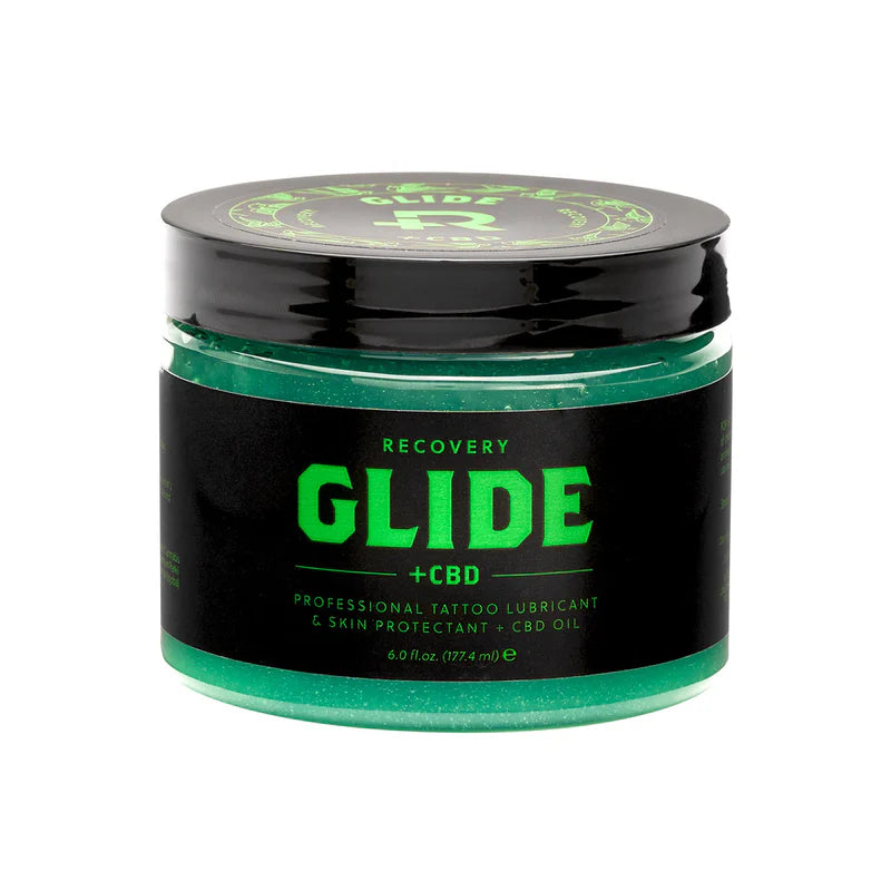 Recovery Tattoo Glide + CBD — 6 fl oz Jar — Single or Case of 12
