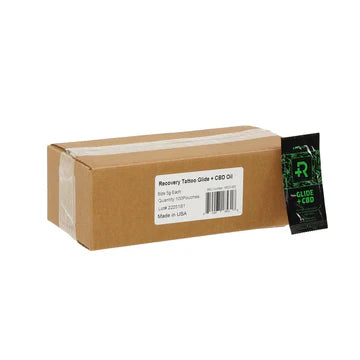 Recovery Tattoo Glide + CBD — 5g Pouch — Single or Case of 100