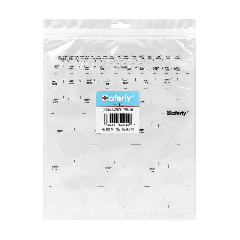 Saferly Areola + Nipple Reconstruction Template — Clear — Price Per 1