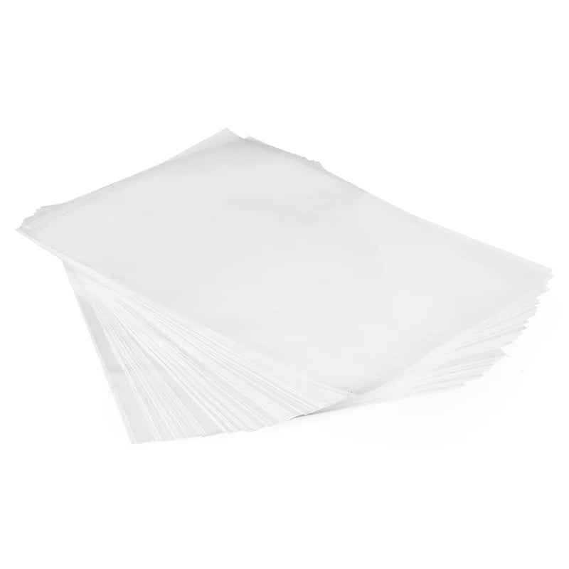Saferly Clear Tattoo Stencil Insert — 8-1/2" x 11” — 200 Sheets